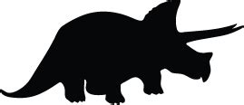Triceratops Silhouette | Silhouette of Triceratops | Dinosaur silhouette, Kids silhouette ...