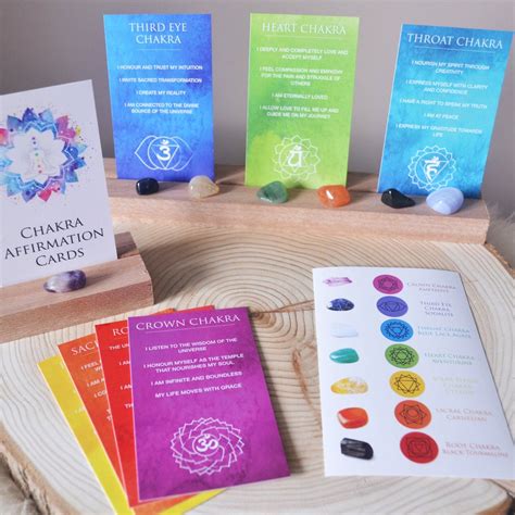 You Are Looking At A Pack Of Beautifully Created Chakra Affirmation Cards Which Come With Chakra