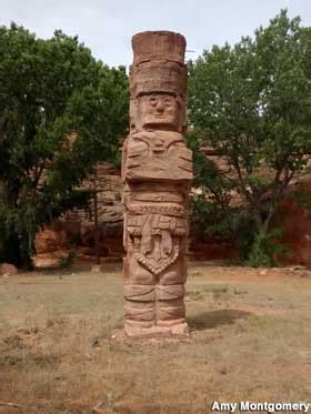 Pole sizes can range from 18″ to a several stories high for an interior or exterior commission for your new or existing home. Kanab, UT - Mysterious Concrete Totem Pole