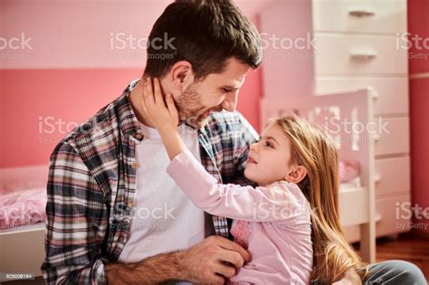 Father And Daughter Stock Photo Download Image Now Adult Bed