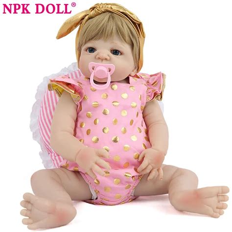 NPK DOLL 52 Cm Bebe Reborn Doll With Soft Silicone Girl Body Baby