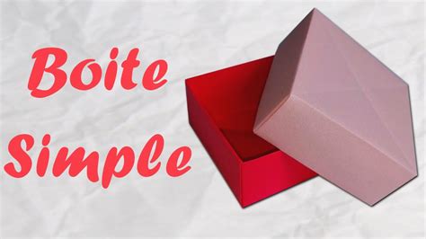 Origami Facile A Boite Papier Origami Simple Et Rapide Tutorial Origami And Example