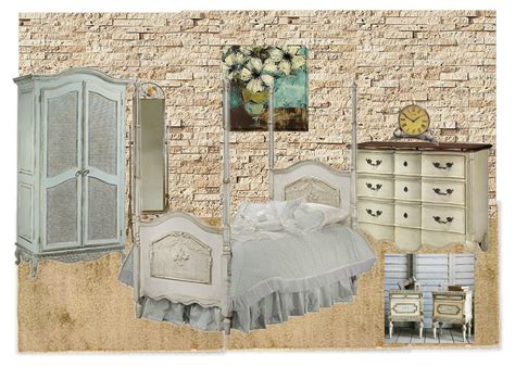 This lovely set of bedclothes in a country style is an excellent combination of beautiful decorative details with floral motifs and gratings. Moodboards Monday - Shabby Chic Bedroom - Finishing Touch ...