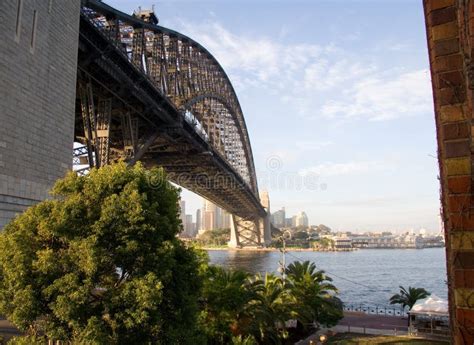 Sydney Harbor Bridge Leading To City Stock Image Image Of Harbour