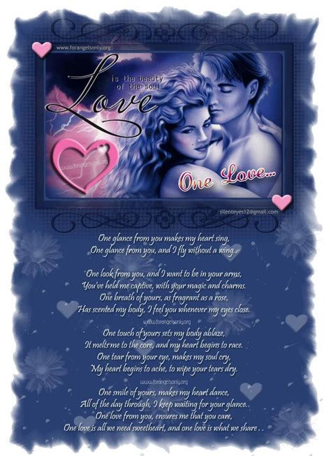 Romantic Poems For True Love One Love Forangelsonlyorg Romantic