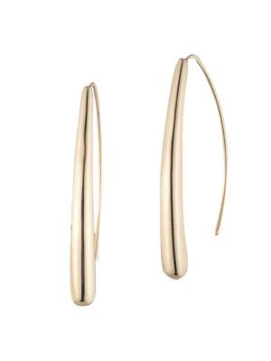 Lauren Ralph Lauren Sculptural Threader Gl Goldtone Drop Earrings Thebay