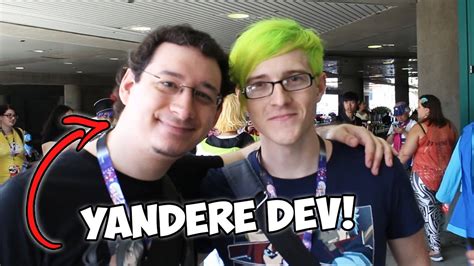 I Finally Met Yandere Dev Anime Expo 2017 Youtube