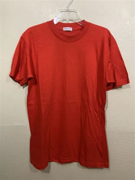 Vintage 70s 80s Munsingwear Blank Red 5050 Single Stitch T Shirt Nos Sz Xl 1040 Picclick