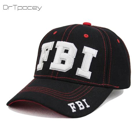 High Quality Baseball Caps Unisex Sports Leisure Hats Fbi Embroidery
