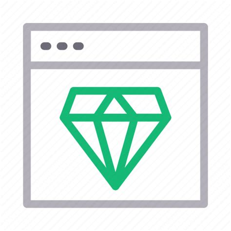 Browser Diamond Internet Online Webpage Icon Download On Iconfinder