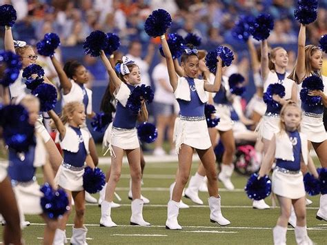 Indianapolis Colts Junior Cheerleaders Shine In Pregame Performance