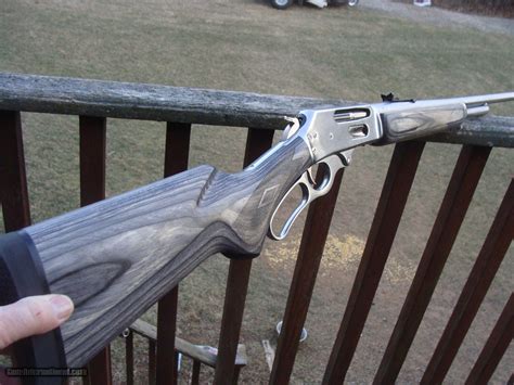 Marlin 336 Xlr Stainless With Handsome Grey Laminated Wood Stock Near