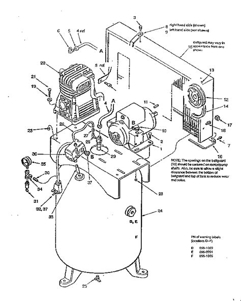 Sanborn Parts Coleman Powermate Air Compressor Pn 00032a And 00032b