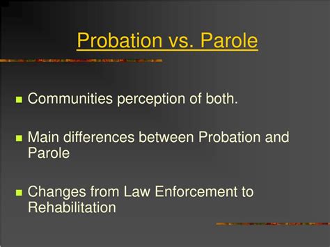 Ppt Probation Vs Parole Powerpoint Presentation Free Download Id 4219856