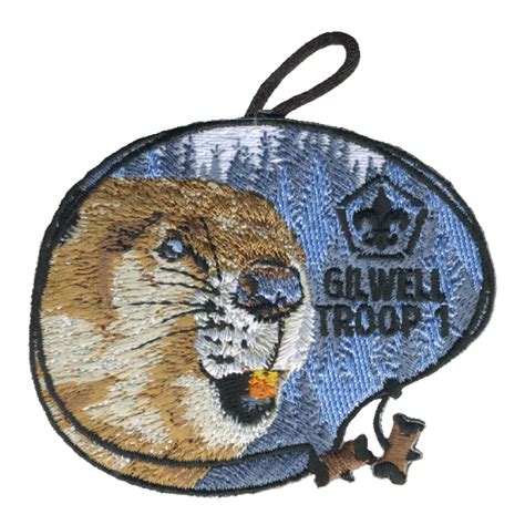 Wood Badge Beaver Critter With Beads Patch Gilwell Troop 1