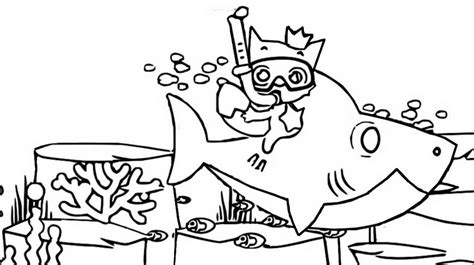 Coloring Page Baby Shark Baby Shark And Pinkfong 1 Coloring Home