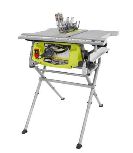 Ryobi 15 Amp 10 In Table Saw With Folding Stand