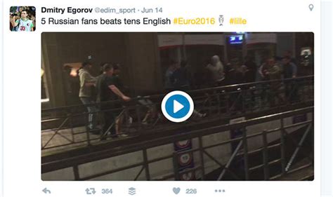 russia england france football euro 2016 hooligan violence fight thug video uk news