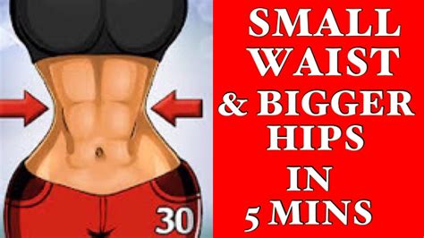 5 min exercise for slim waist big butt and hips no equipment workout youtube