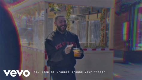 Post Malone Wrapped Around Your Finger Official Lyric Video Youtube