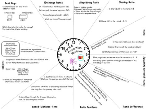 5 Gcse Foundation Mixed Revision Clocks With Answers Free Teaching