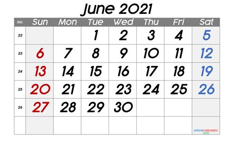 2021 Calendar With Week Number Printable Free Download Free Printable
