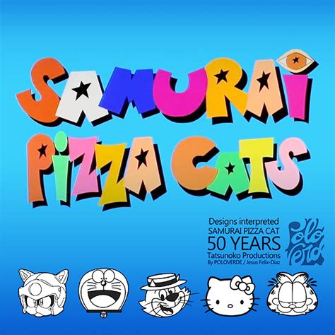Samurai Pizza Cats Tatsunoko 50th Anniversary Domestika