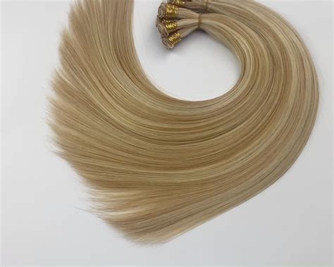 Handtied Weft Full Cuticle Intact Top Remy Human Hair Russian Hair