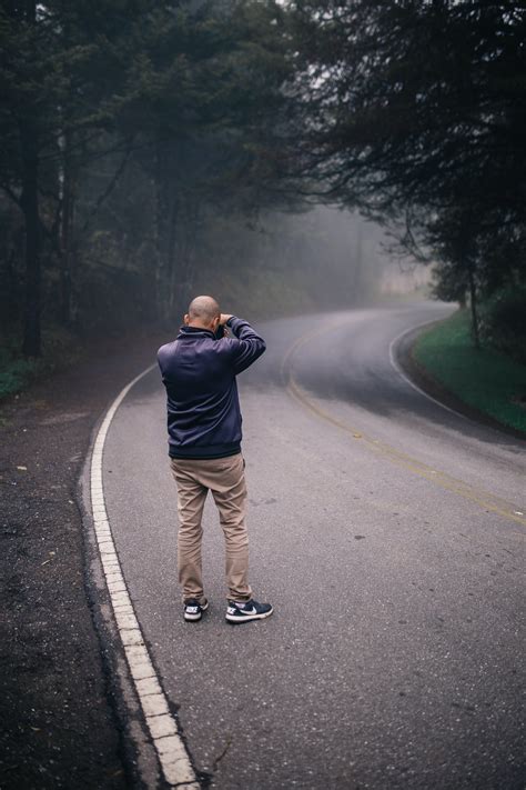Man Standing On Road · Free Stock Photo