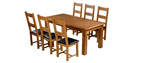 The table is in good condition the extension is sturdy. Barham Oak 180-250 cm Extending Dining Table and 6 Chairs ...