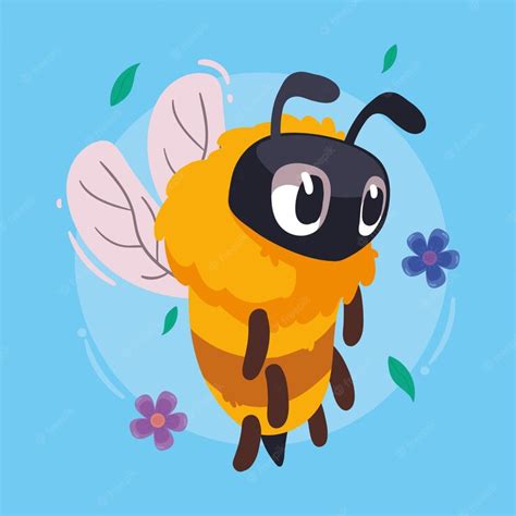 Premium Vector Bee Flying Animal Spring