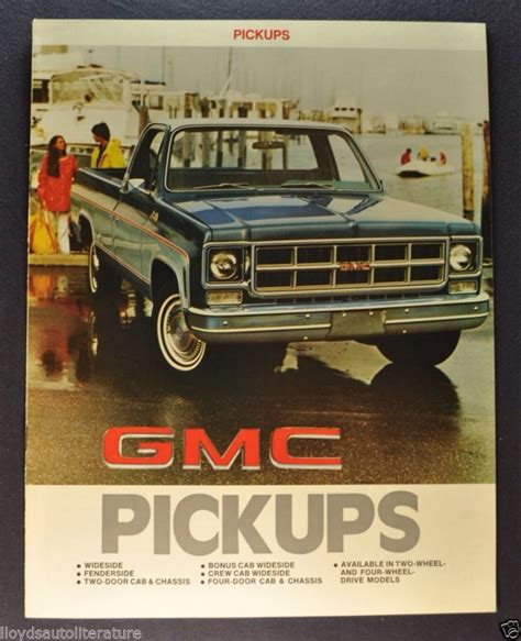 Gmc Brochure Chevy Pickup Trucks Pickup Trucks Chevy Pickups