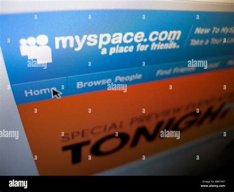 A Screenshot Of The Popular Myspace Social Networking Website On