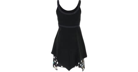 Versace X Dua Lipa Butterflies Sleeveless Mini Dress In Black Lyst