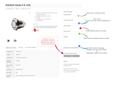 411 How To Use Our Enquiry Forms Rjs Electronics Ltd