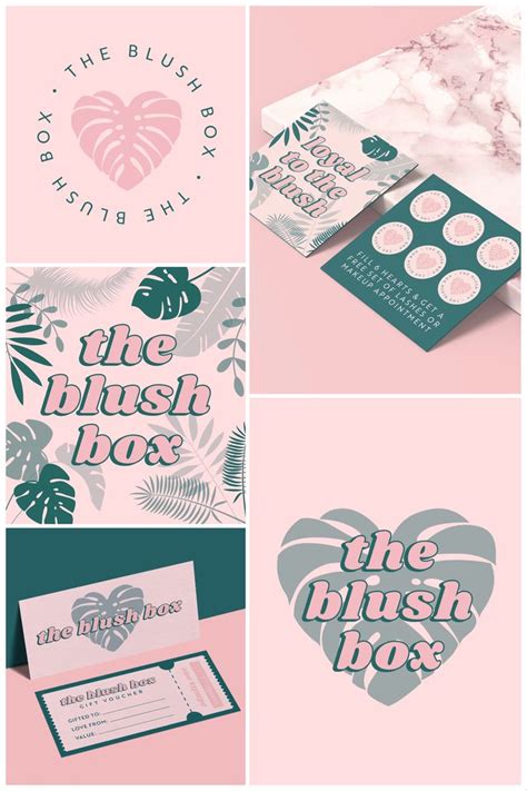 The Blush Box By Lucys Logos Makeup Artist Logo Design Makeup