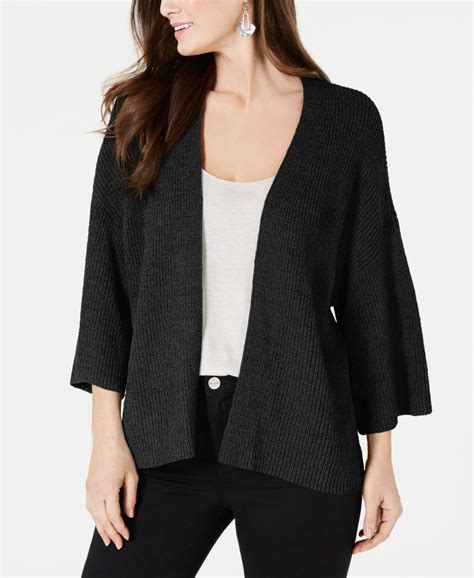 Style And Co Women Size Small S Black Cardigan Sweater Canerra