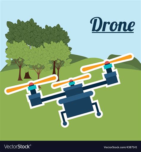 Drone Design Royalty Free Vector Image Vectorstock
