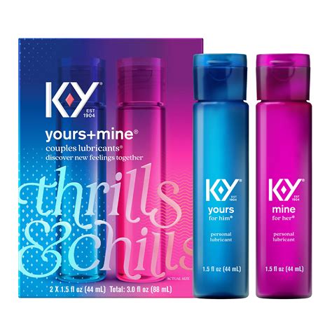 buy k y yours mine couples lubricant personal lubricant and gel for couples men women sex