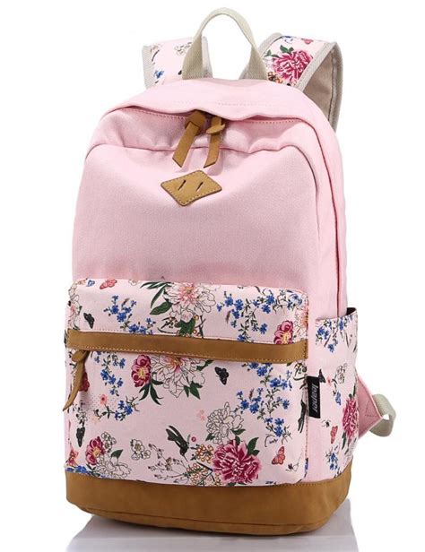 Leaper Casual Style Lightweight Canvas Laptop Backpack Cute Travel