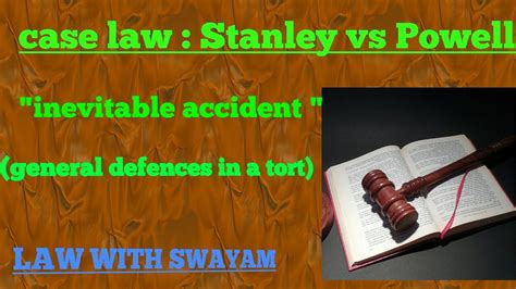 Inevitable Accident Stanley Vs Powell Law Of Torts Youtube