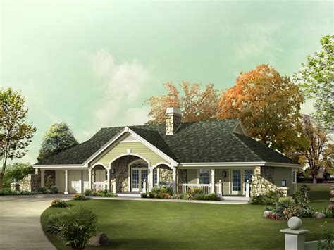 Stonefield Country Ranch Home Plan 007d 0216 Shop House Plans And More