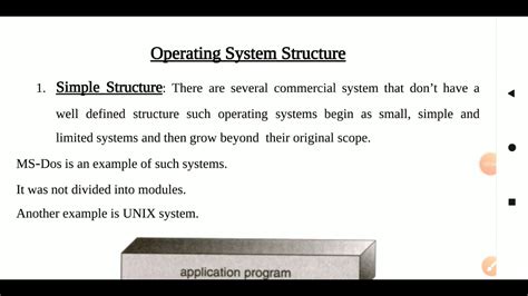 Operating System Structure Simple Structure Layered Structure Kernel