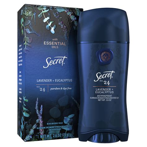 Secret Antiperspirant Deodorantwith Essential Oils Lavender Eucalyptus ...