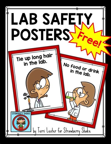 Lab Safety Posters With The Text Lab Safety Posters