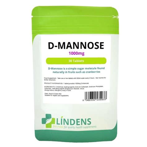 D Mannose 1000mg Tablets Zoom Health