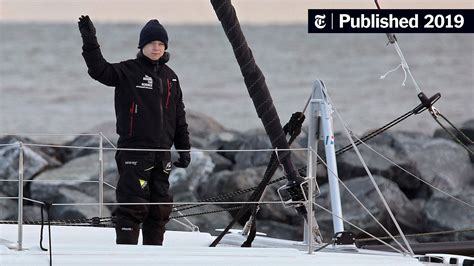 Greta Thunberg Sets Sail Again After Climate Talks Relocate The New York Times