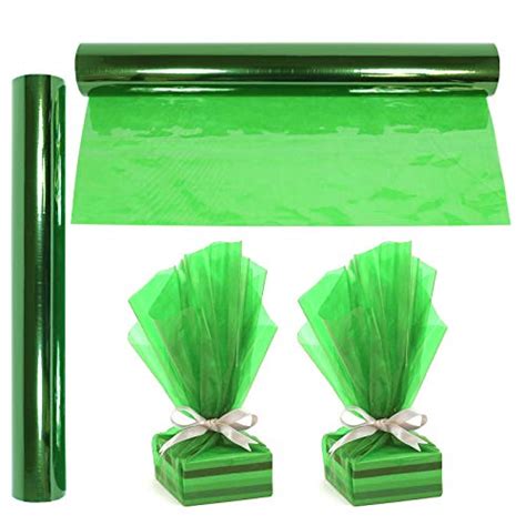Cellophane Wrap Roll Green 100′ Ft Long X 16″ In Wide 23 Mil