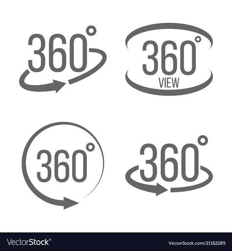 Creative Of 360 Degrees View Royalty Free Vector Image