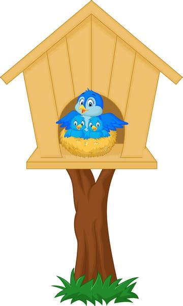 Blue Bird Cartoon Nest Stock Illustrations 1220 Blue Bird Cartoon